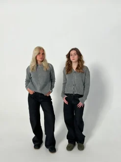 Nuna lavtaljede jeans - Sort