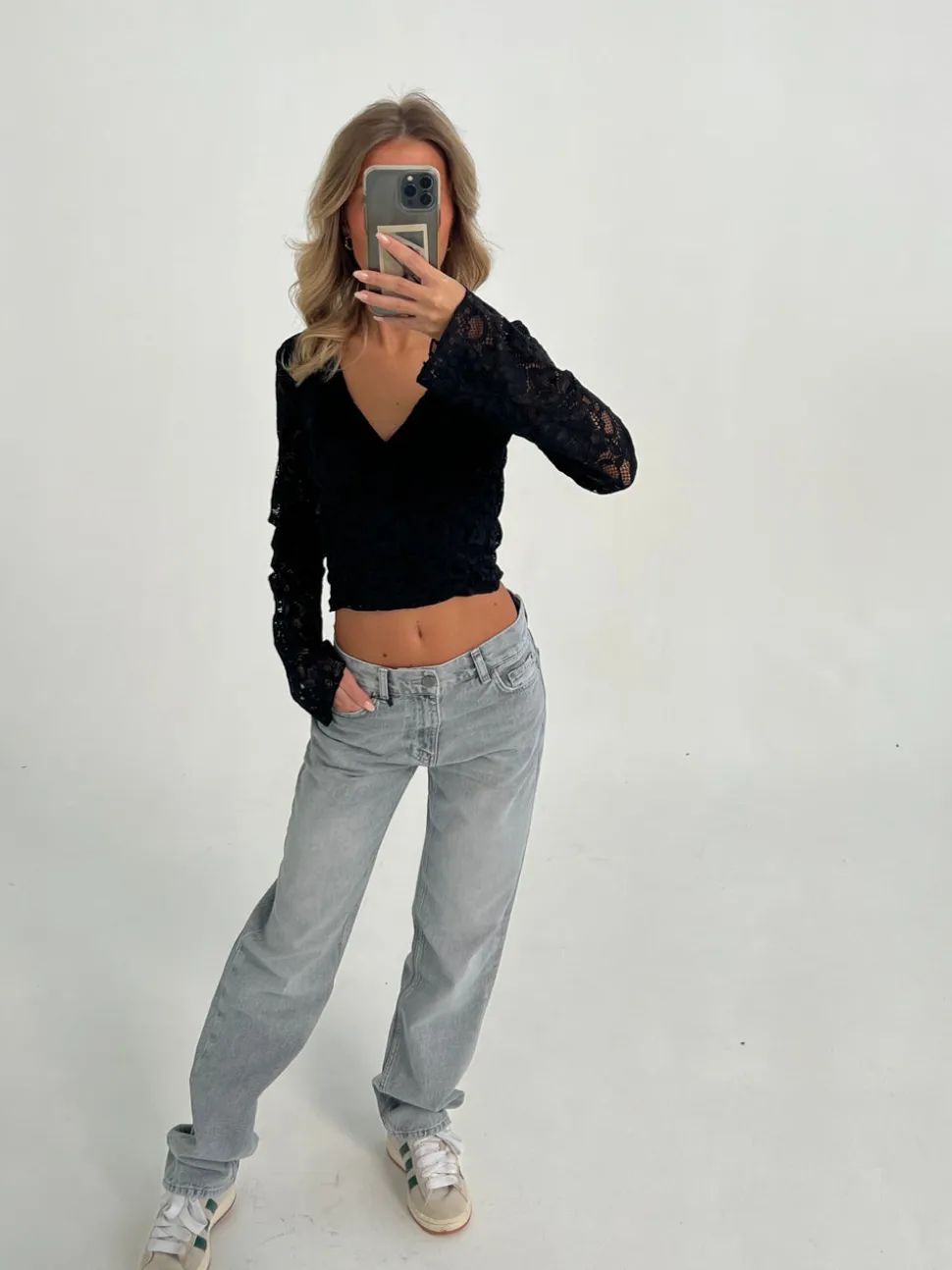 Nyla jeans - Lysegrå