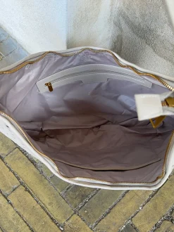 Palma flettet skuldertaske - Beige