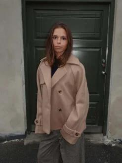 Patricia kort trenchcoat - Beige