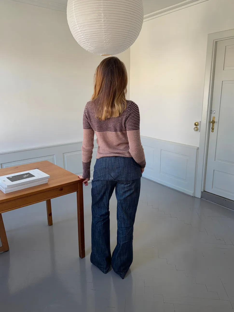 Petra bukser med fold - Blå
