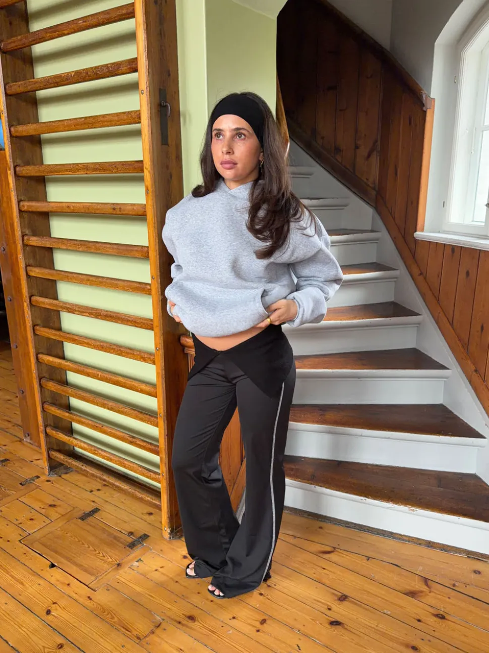 Petrina bukser med syninger - Sort