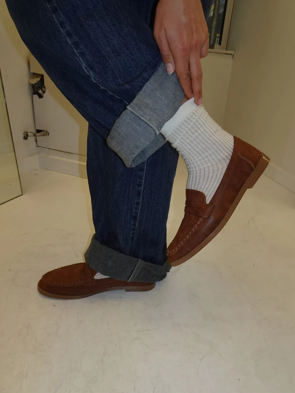 Pilou loafers i ruskind - brun