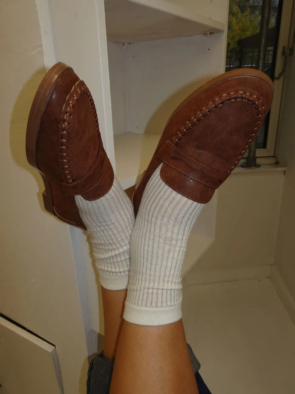 Pilou loafers i ruskind - brun