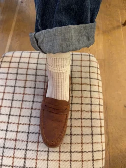 Pilou loafers i ruskind - brun