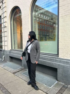 Premium oversized blazer - Grå