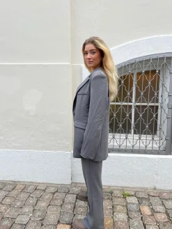 Premium oversized blazer - Grå