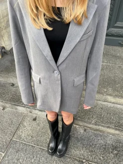 Premium oversized blazer - Grå