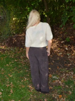 Rancy strikket mohair t-shirt - Off white