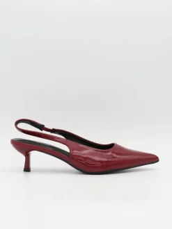 Robin slingback mules - Rød