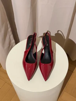 Robin slingback mules - Rød