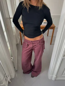 Roleo langærmet bluse - Sort