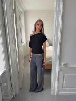 Ronya bukser med bælte - Grå