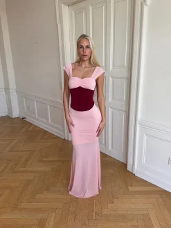 Rosa kjole - Lyserød/rød