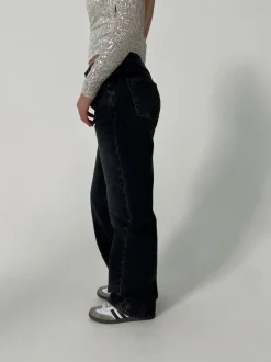 Sage baggy jeans - Mørke grå denim