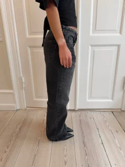 Sage baggy jeans - Mørke grå denim