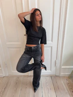 Sage baggy jeans - Mørke grå denim