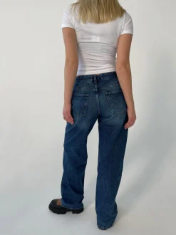 Sage baggy jeans - Mørkeblå denim