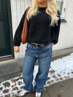 Sage baggy jeans - Mørkeblå denim
