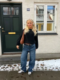 Sage baggy jeans - Mørkeblå denim