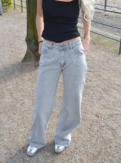Samara jeans - Lys grå