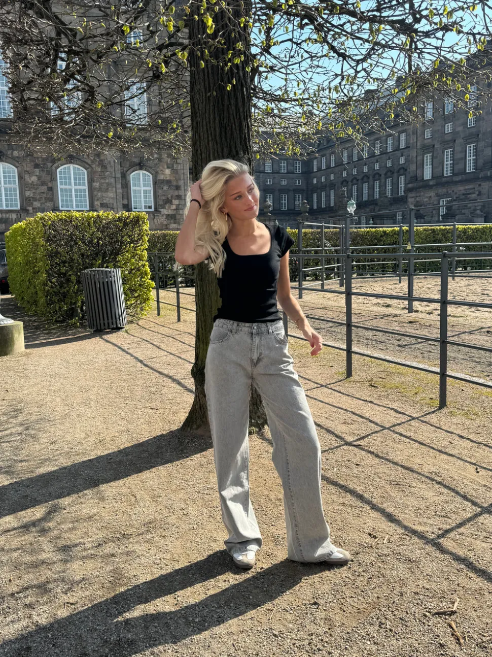 Samara jeans - Lys grå