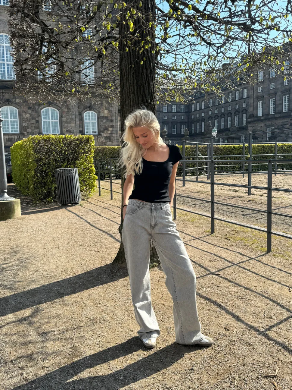 Samara jeans - Lys grå