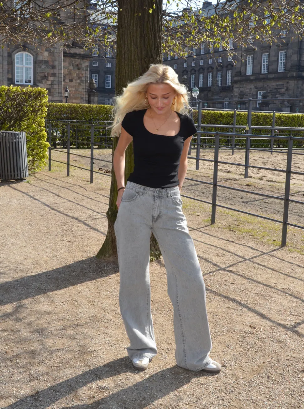 Samara jeans - Lys grå