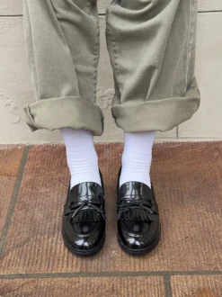 Samia loafers med detaljer - Sort