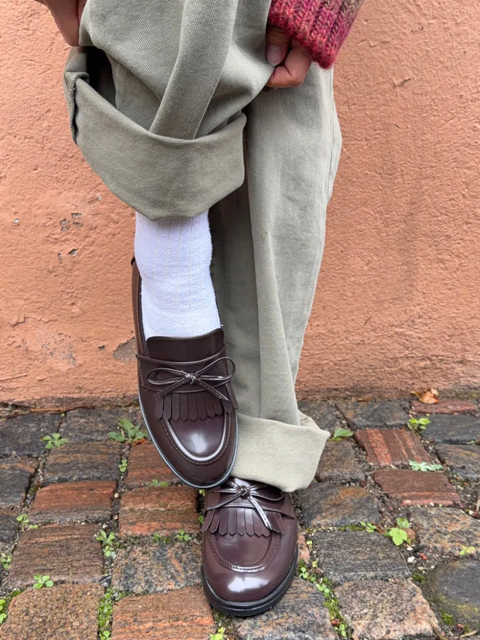 Samia loafers med detaljer - Brun