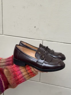 Samia loafers med detaljer - Brun