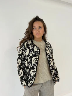 Sasja jakke - Sort/hvid