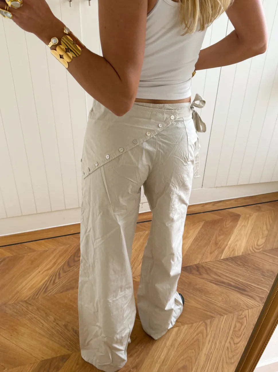 Scandivv bukser med detaljer - Beige