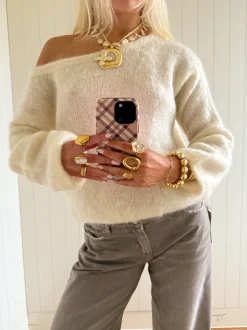 Scandivv fluffy strik - Off white