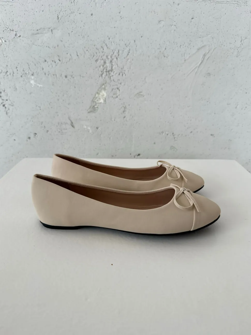 Segovia ballerina sko med sløjfe - Off white