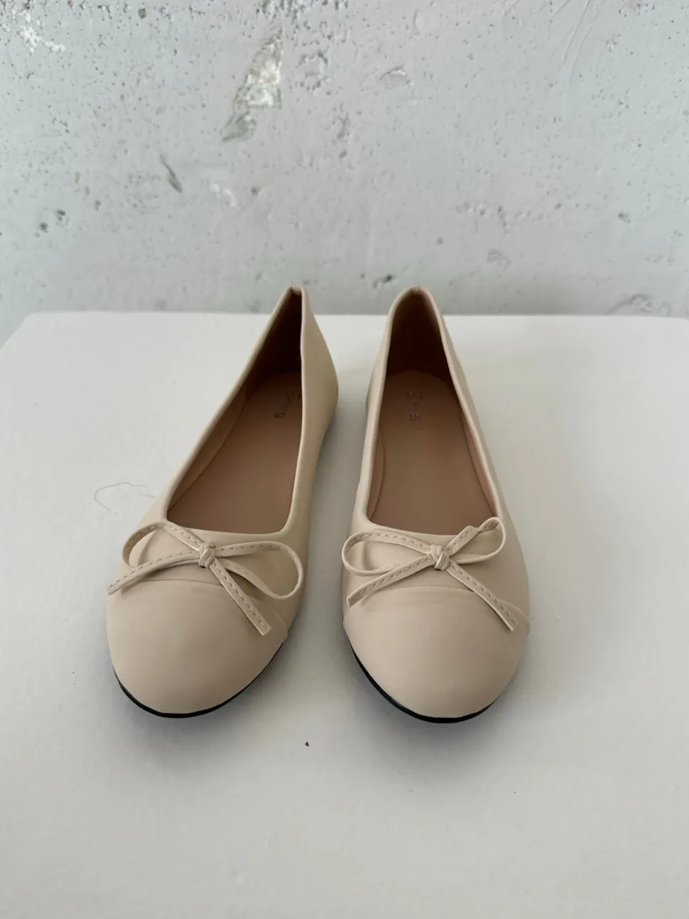 Segovia ballerina sko med sløjfe - Off white
