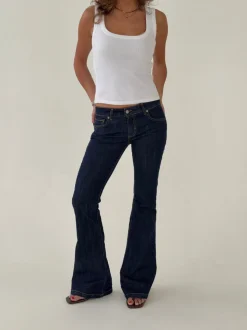 Senia bootcut jeans - Mørkeblå