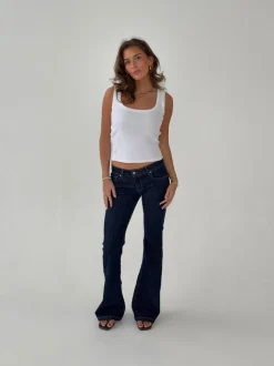 Senia bootcut jeans - Mørkeblå