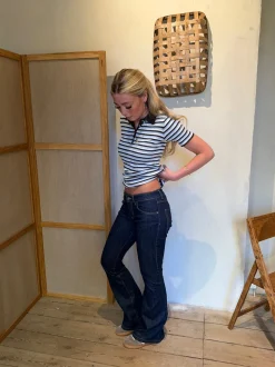 Senia bootcut jeans - Mørkeblå