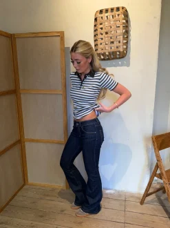 Senia bootcut jeans - Mørkeblå