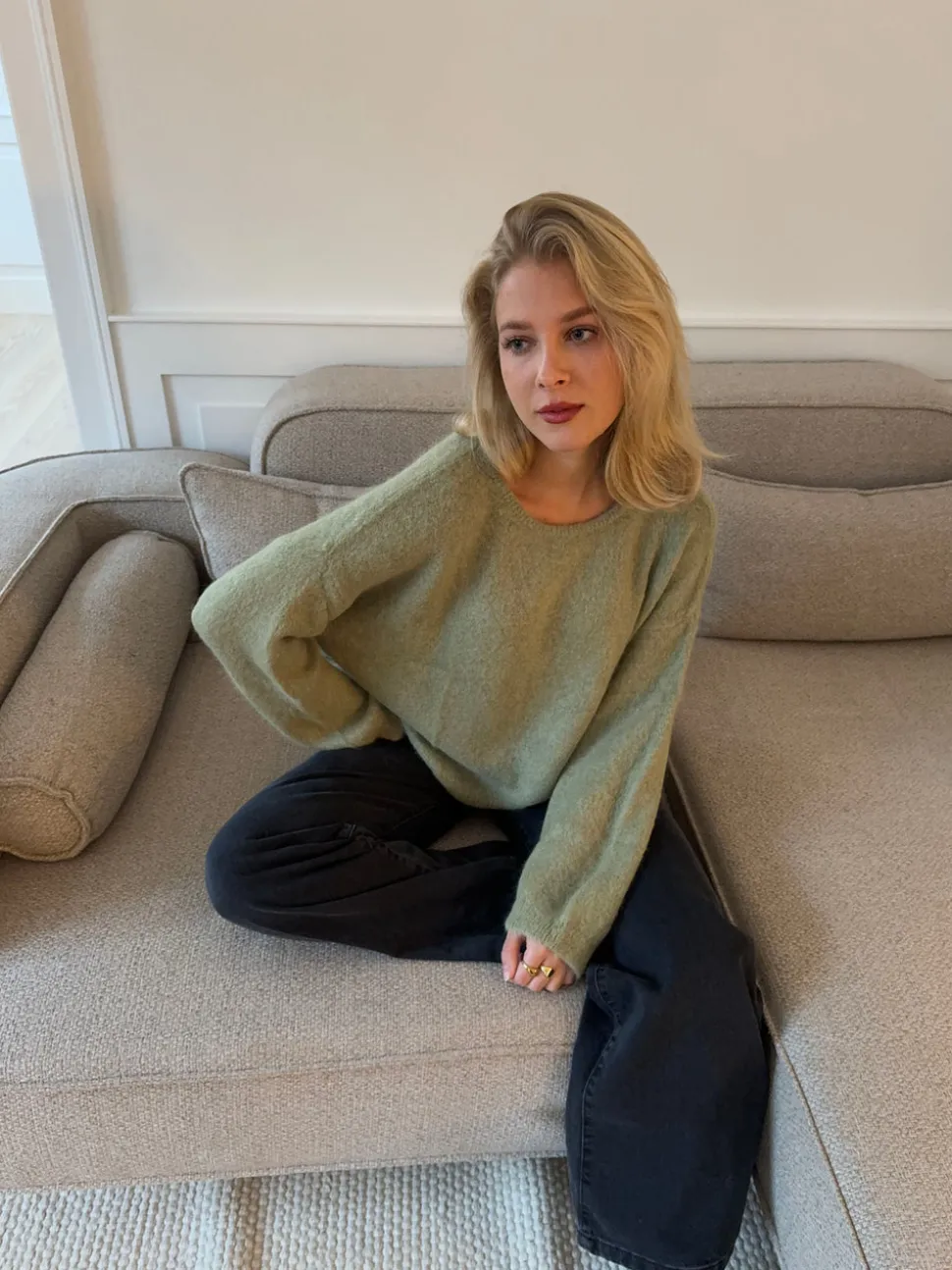 Sierra striktrøje - Kaki