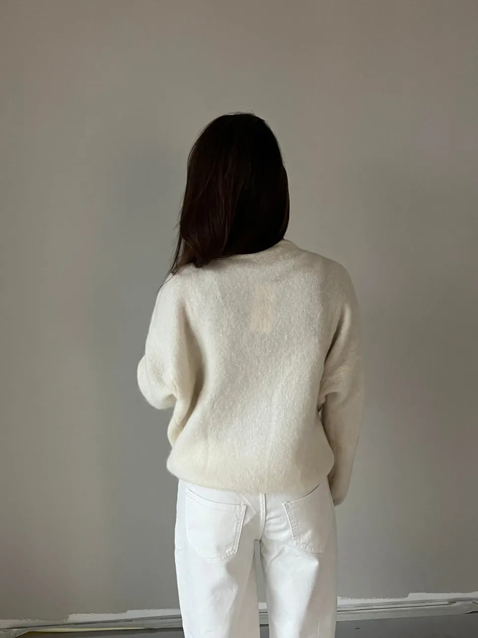 Sierra striktrøje - Off-white
