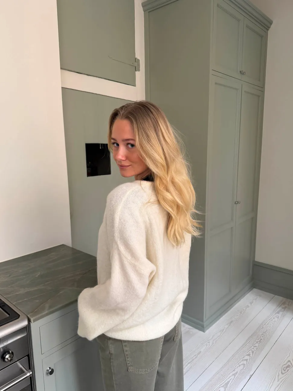 Sierra striktrøje - Off-white