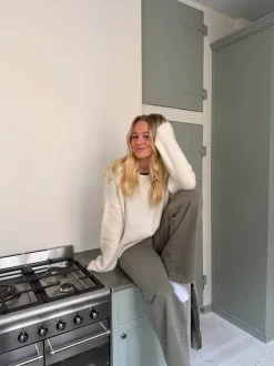 Sierra striktrøje - Off-white