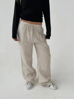 Signe hør bukser - beige