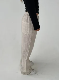 Signe hør bukser - beige
