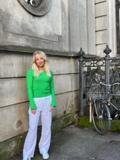 Signe hør bukser - hvid
