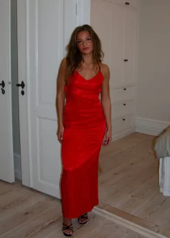 Sirena maxikjole - Rød