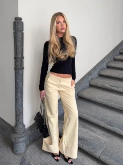 Siv jeans - Lys gul