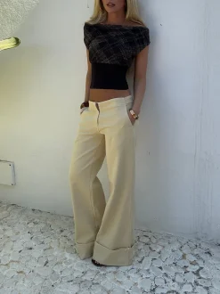 Siv jeans - Lys gul